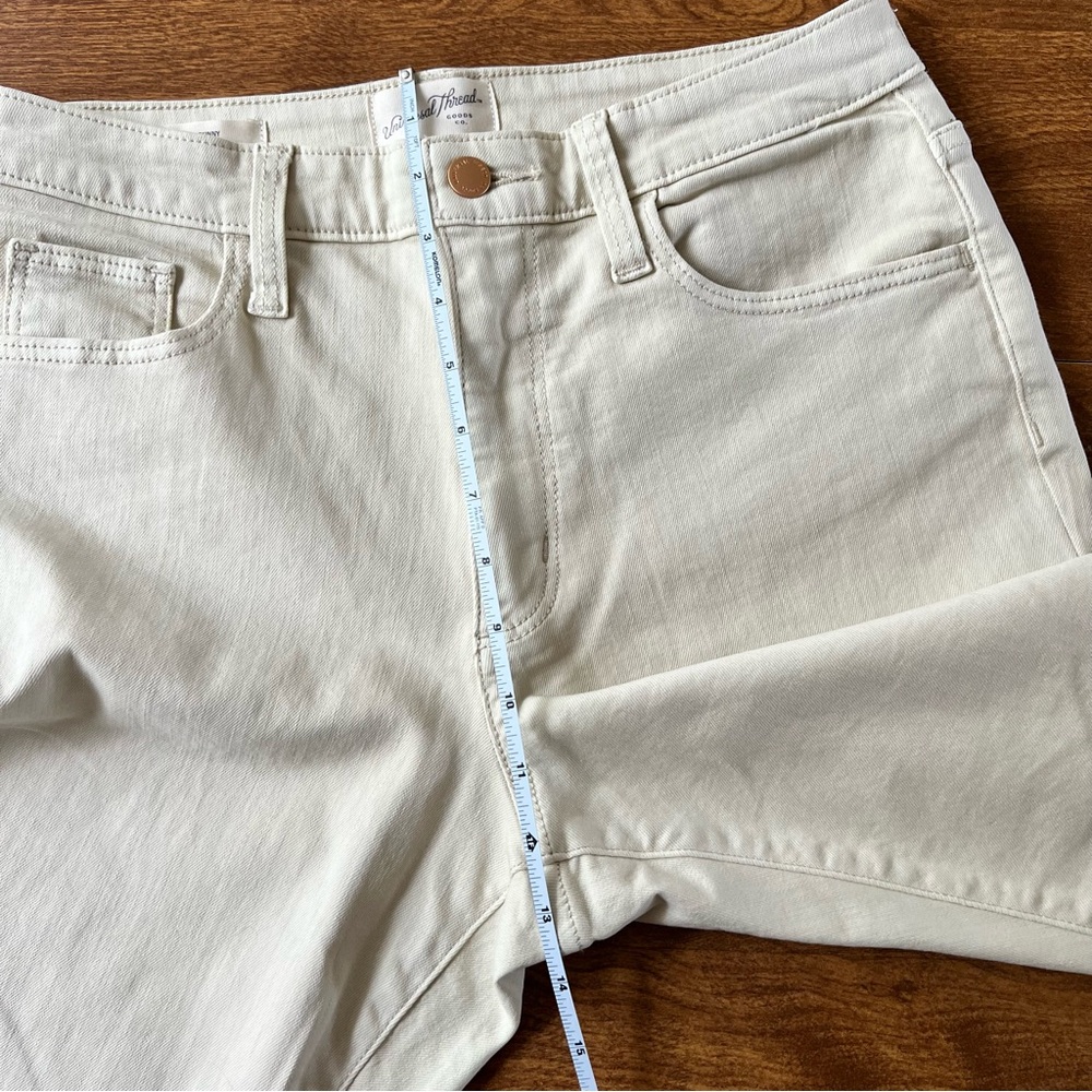 Universal Thread Women’s Cream Off White High Rise Skinny Denim Jeans Size 10R - Picture 8 of 11
